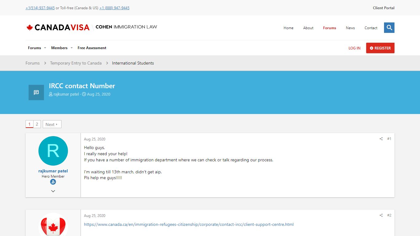 IRCC contact Number | Canada Immigration Forum